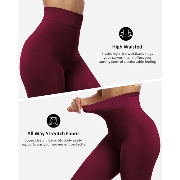 Winter Warm Fleece Pantyhose Wine Legging Women Thick Thermal Velvet Tights Wear - Picture 3 of 6